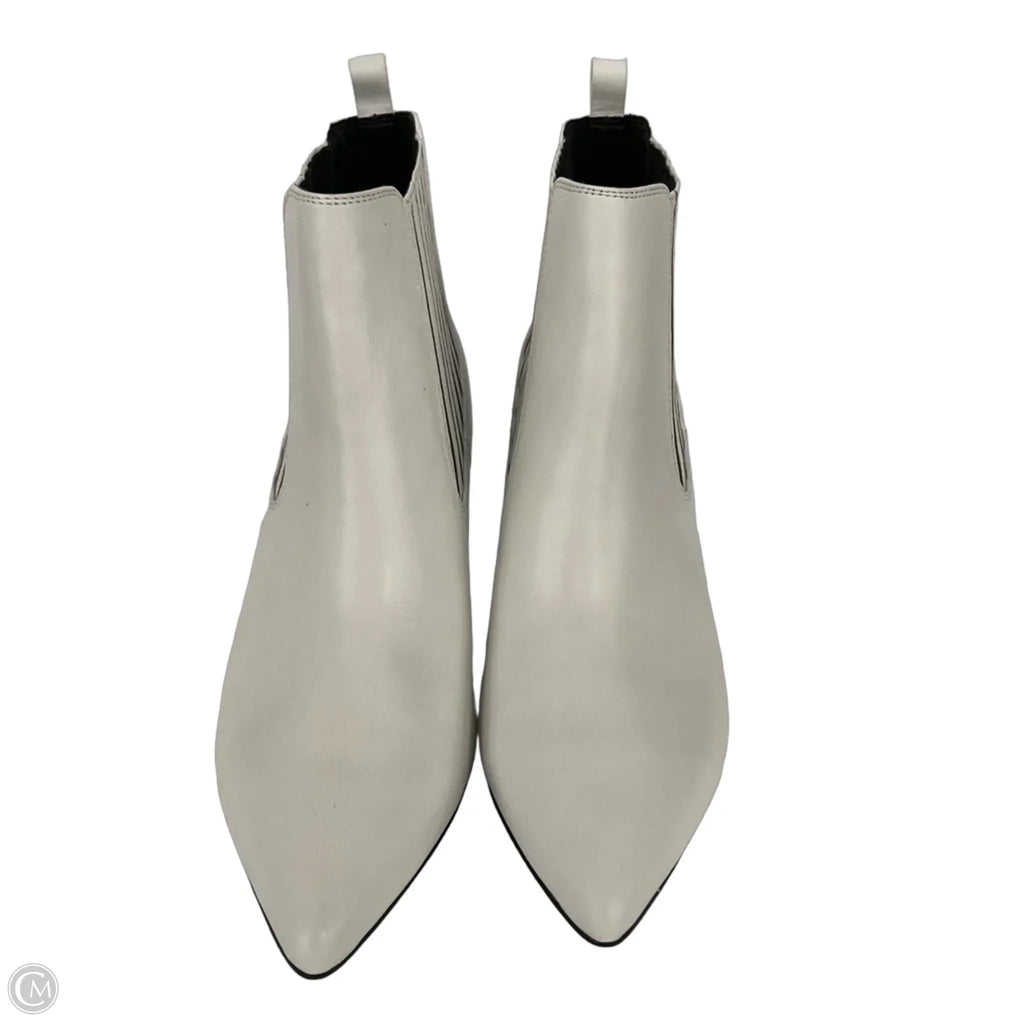 Boots Ankle Heels By Bleecker & Bond In White, Size: 11