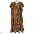Dress Casual Midi By My Danielle In Green & Orange, Size: M