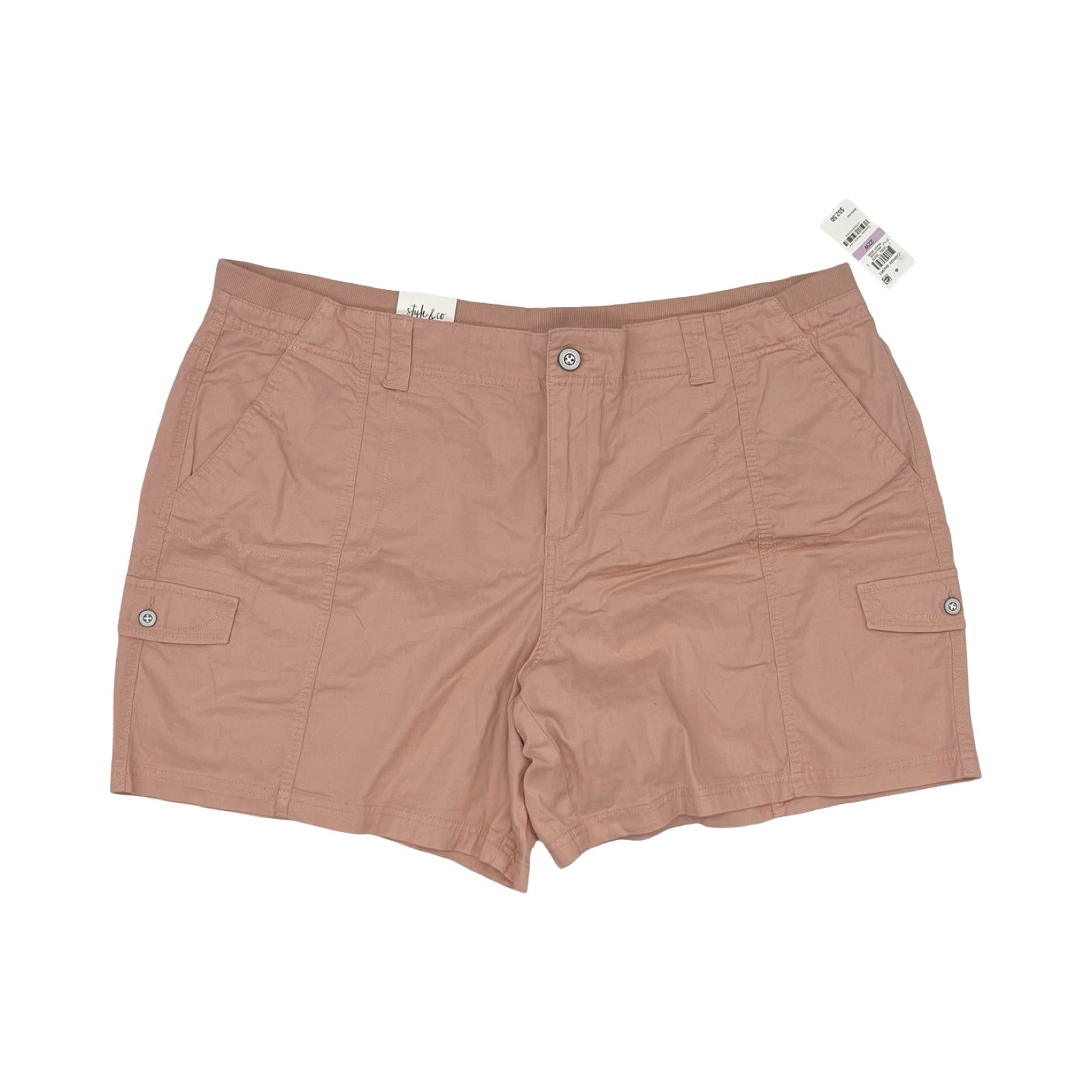 Shorts By Style And Company In Peach, Size:22