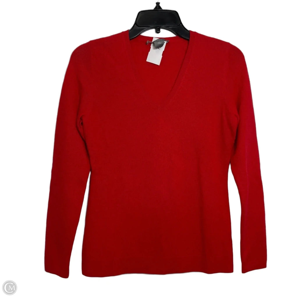 Sweater Cashmere By Ann Taylor In Red, Size: Xs