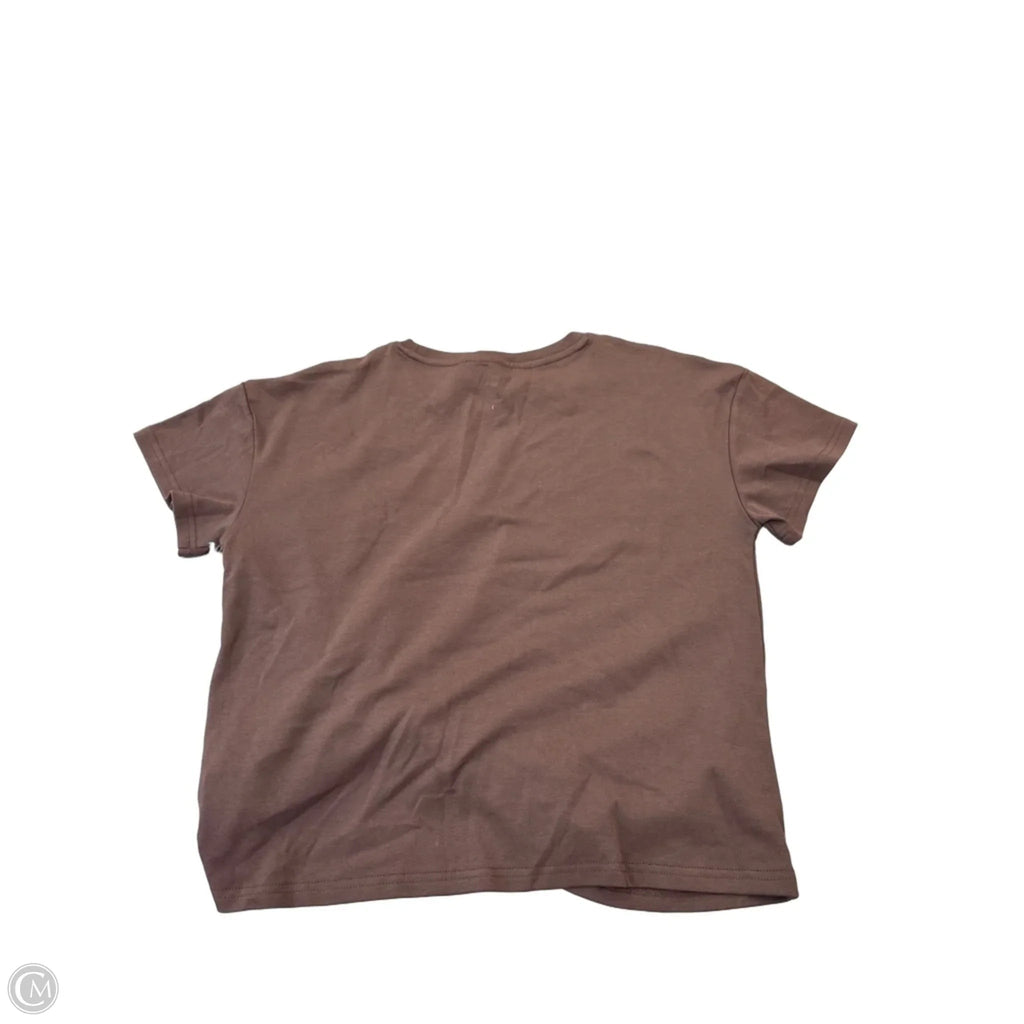 Top Short Sleeve By Clothes Mentor In Brown, Size: S