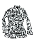 Coat Peacoat By Clothes Mentor In Black & White, Size:S