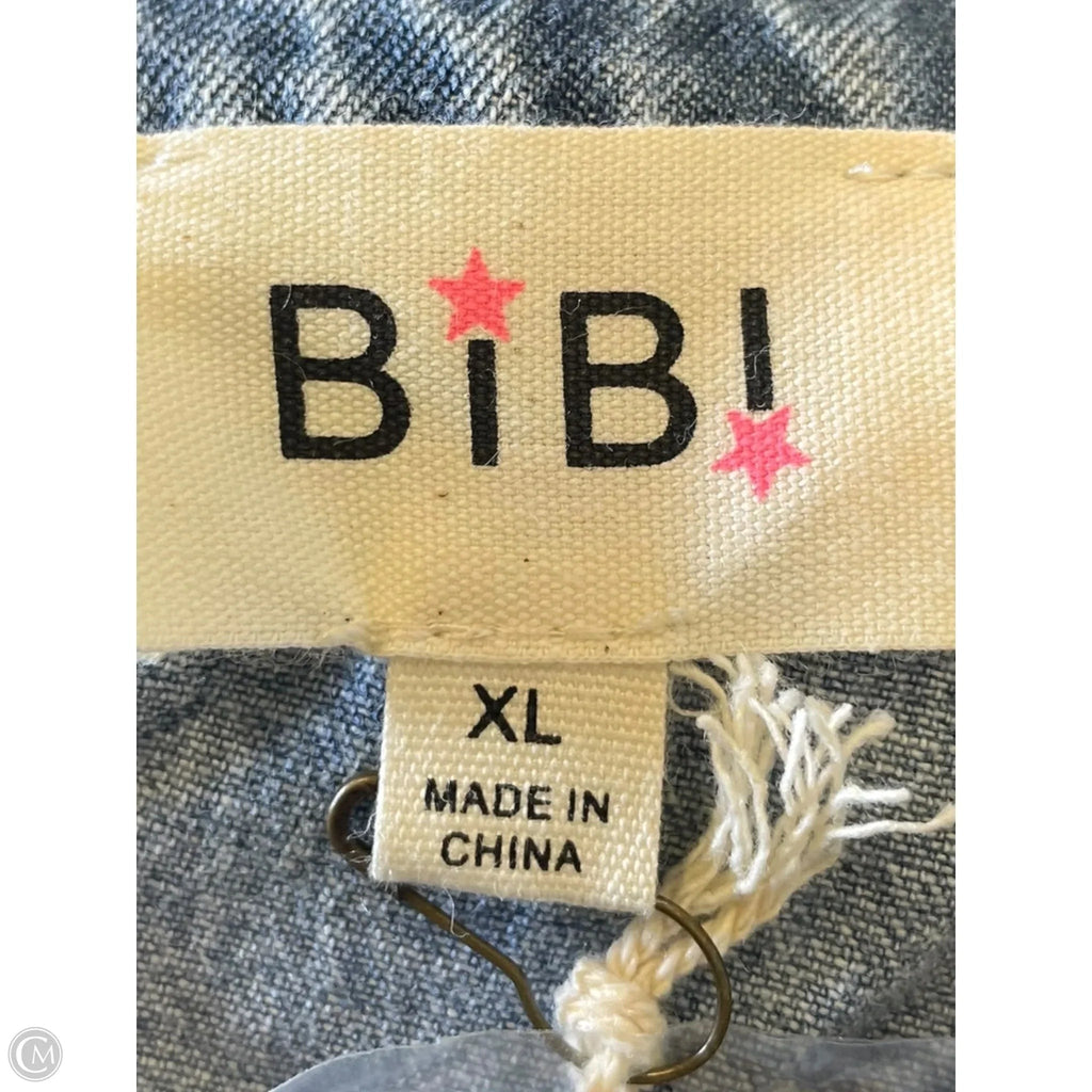Dress Casual Short By Bibi In Blue, Size: Xl