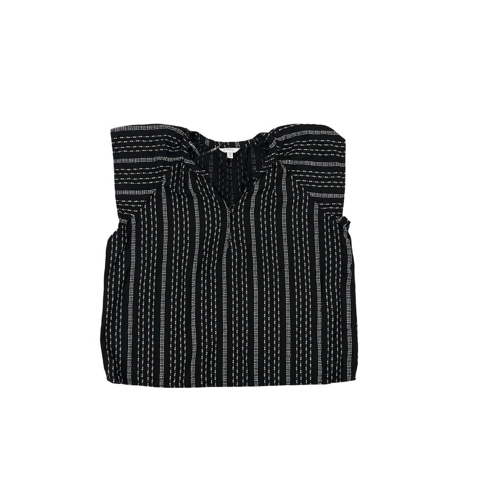 Blouse Ss By Time And Tru In Black & White, Size:Xxxl