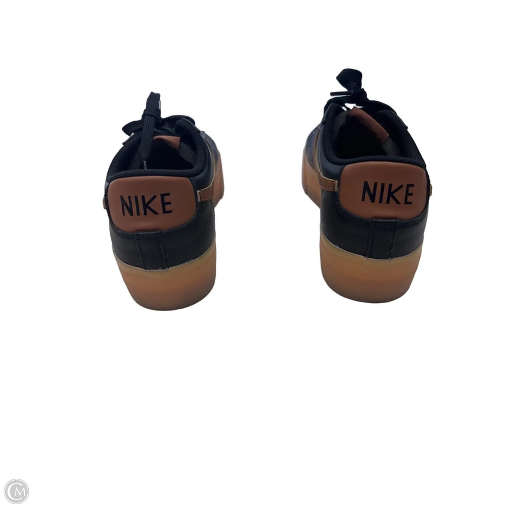 Shoes Sneakers By Nike In Black & Brown, Size: 9.5