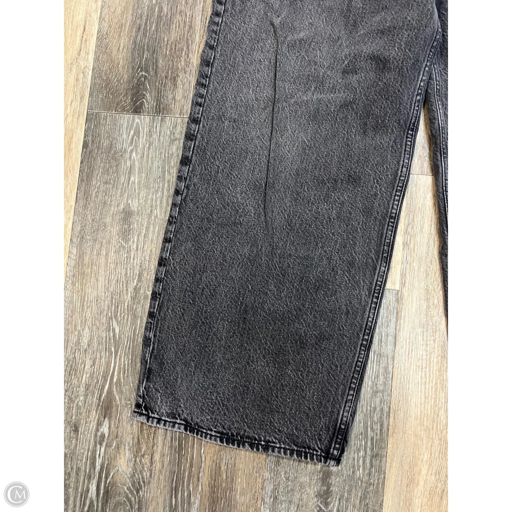 Jeans Wide Leg By Abercrombie And Fitch In Grey Denim, Size: 10/30
