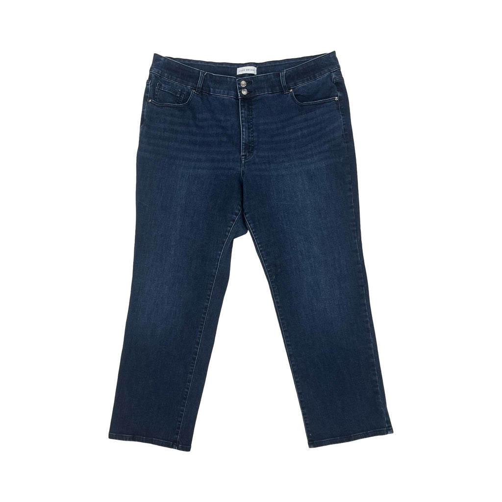Jeans Straight By Lane Bryant In Blue Denim, Size:24