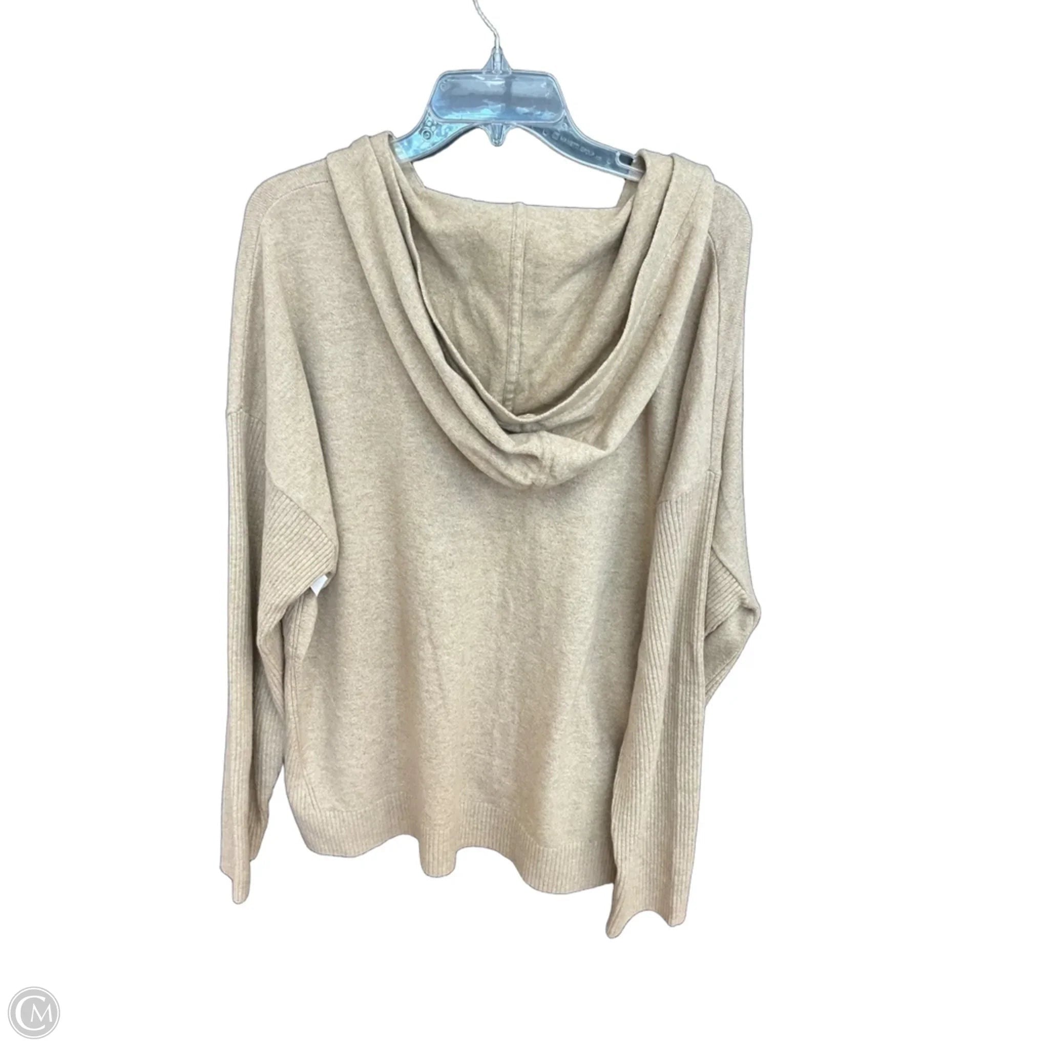 Sweater Cardigan By Loft In Tan, Size: Xl