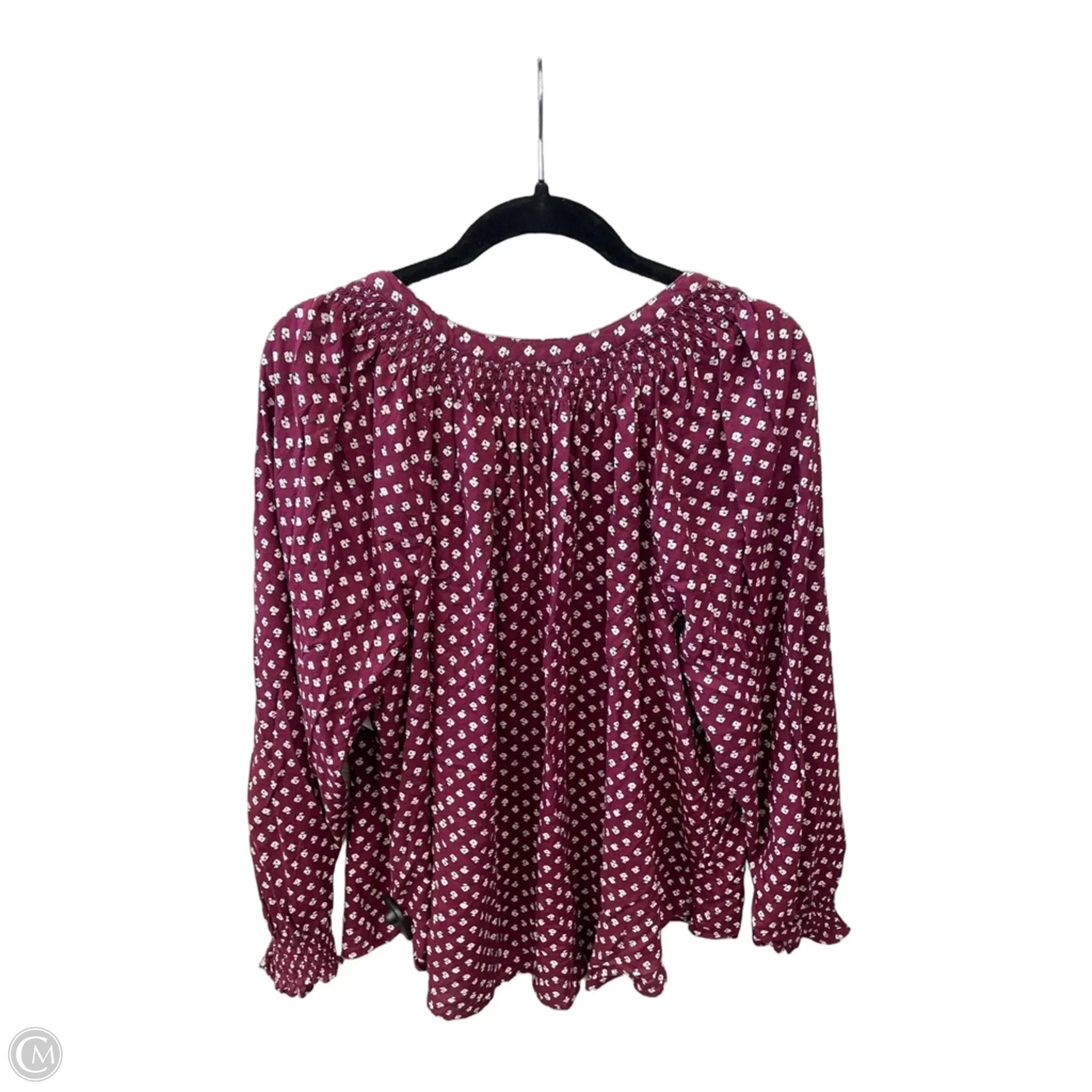 Top Long Sleeve By Sonoma In Purple, Size: 2x