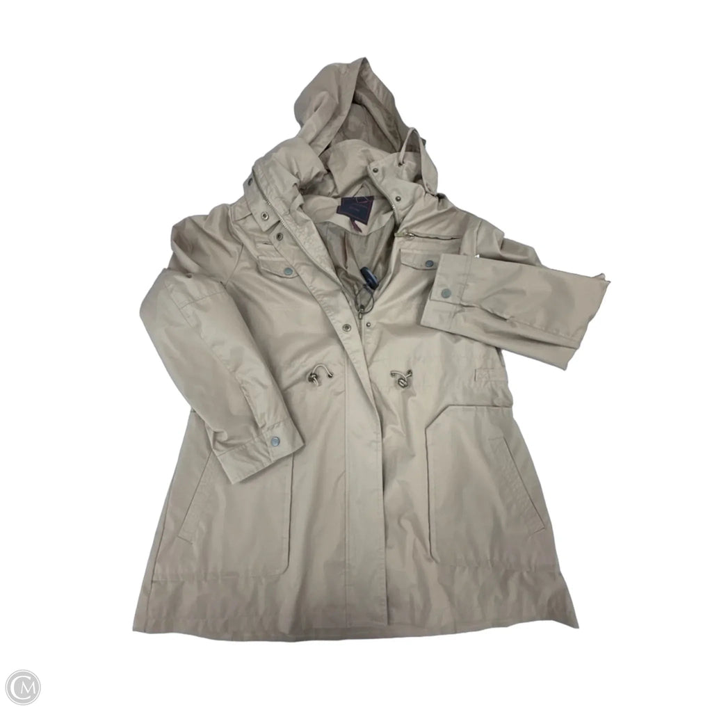 Coat Raincoat By Yoki In Tan, Size: Xl