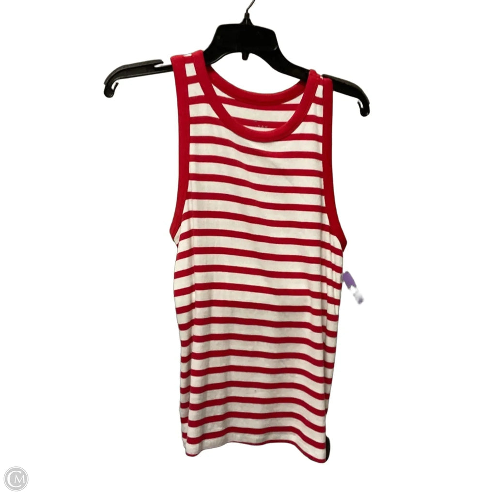Top Sleeveless Basic By A New Day In Striped Pattern, Size: Xl