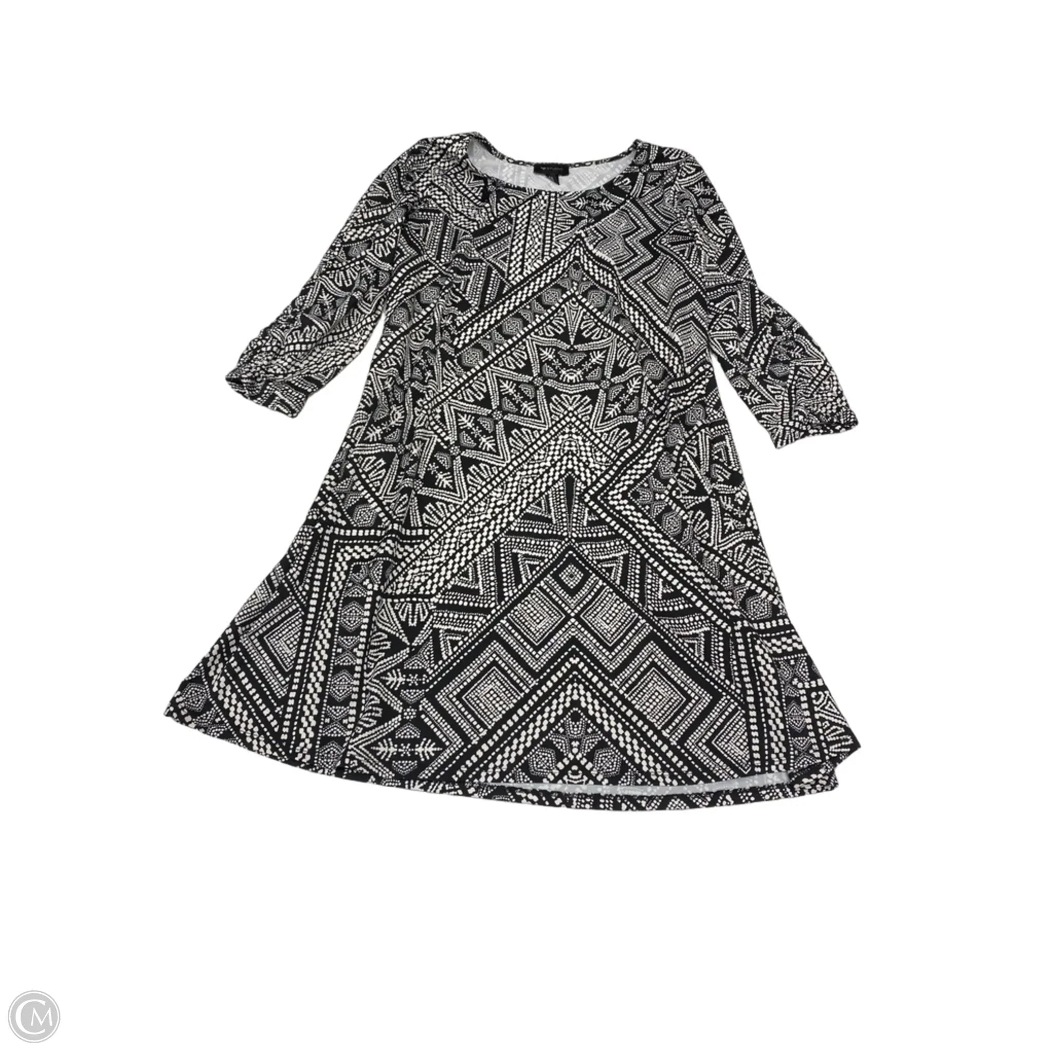 Dress Work By Ab Studio In Black & White, Size: L