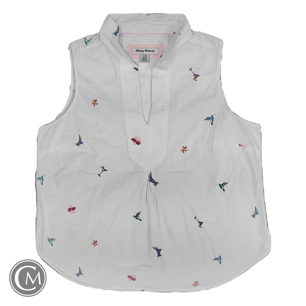 Top Sleeveless By Tommy Bahama In White, Size: L