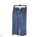 Jeans Wide Leg By Abercrombie And Fitch In Blue Denim, Size: 8