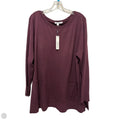 Tunic Long Sleeve By Chicos In Purple, Size: 1x