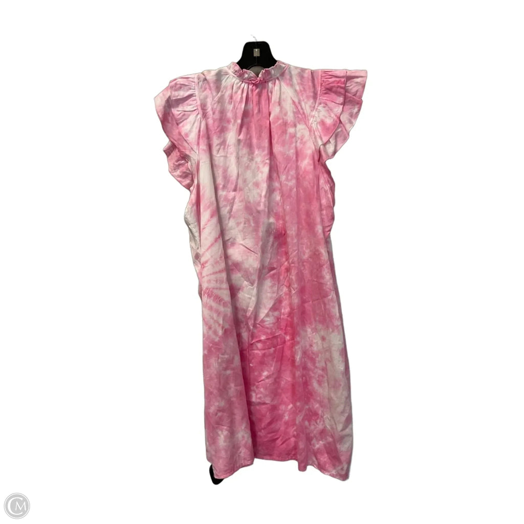 Dress Casual Midi By Cmc In Pink, Size: M