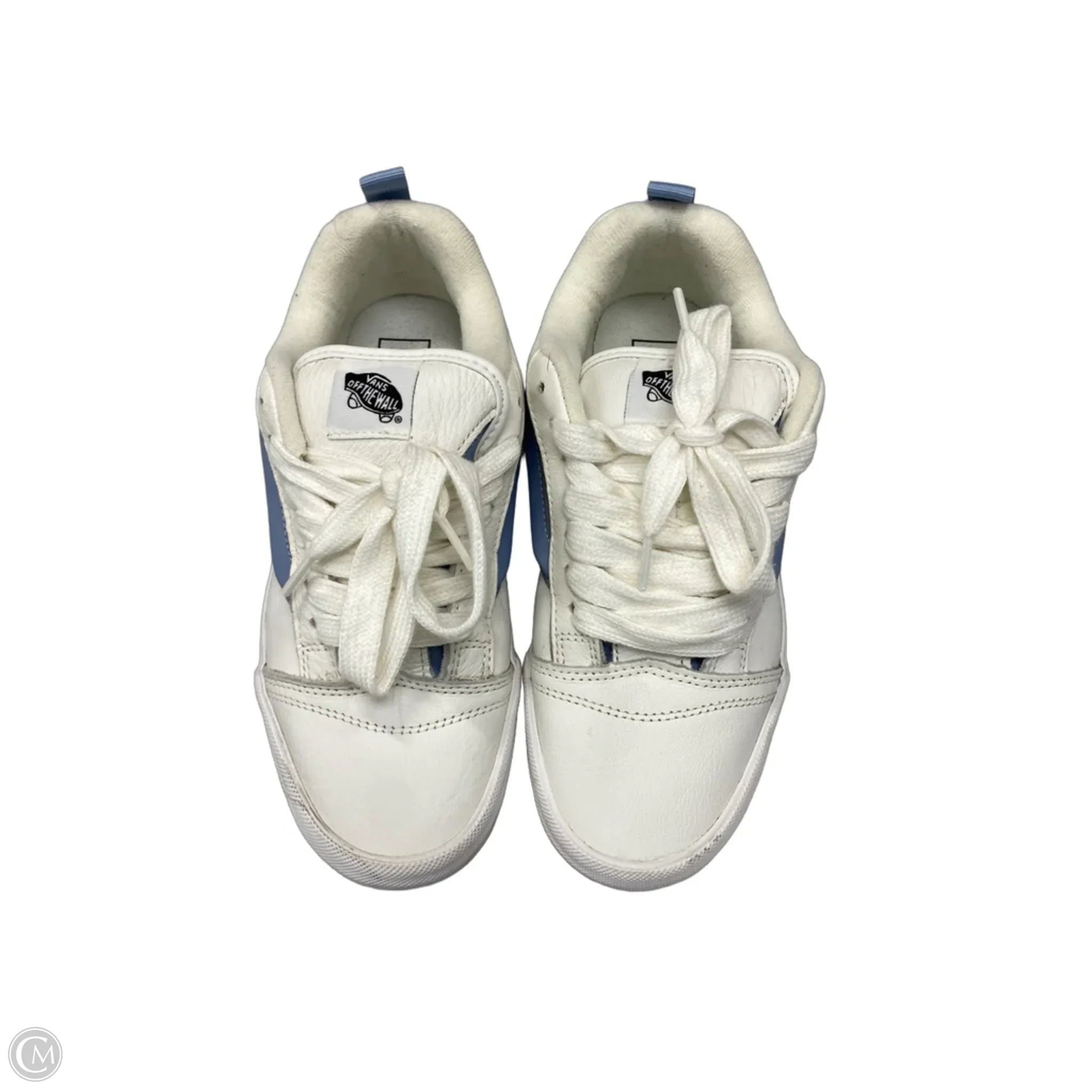 Shoes Sneakers By Vans In Blue & White, Size: 9.5