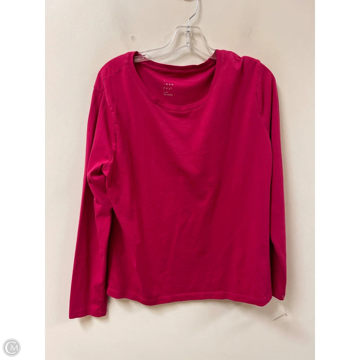 Top Long Sleeve By A New Day In Pink, Size: L