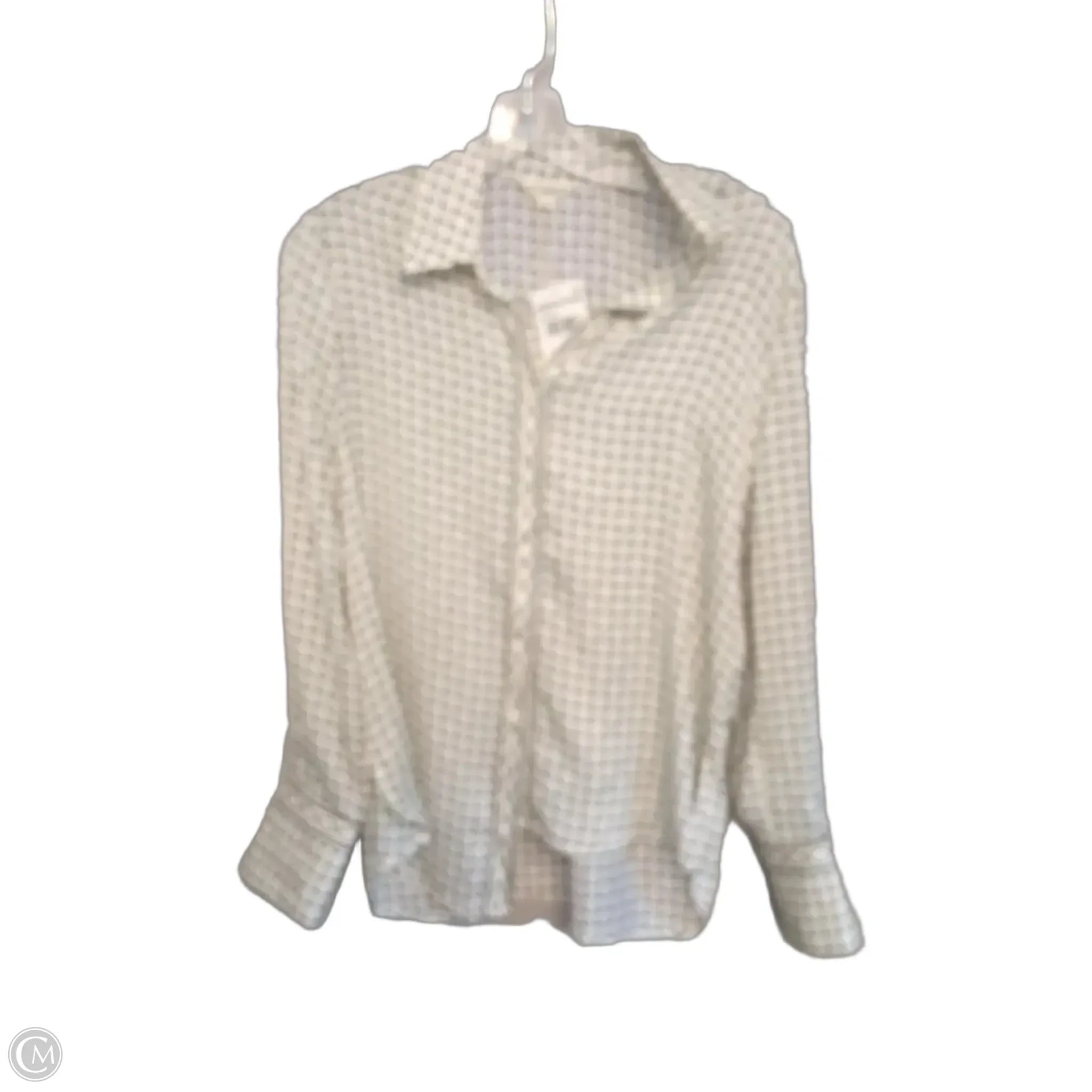 Top Long Sleeve By Max Studio In Black & Cream, Size: S
