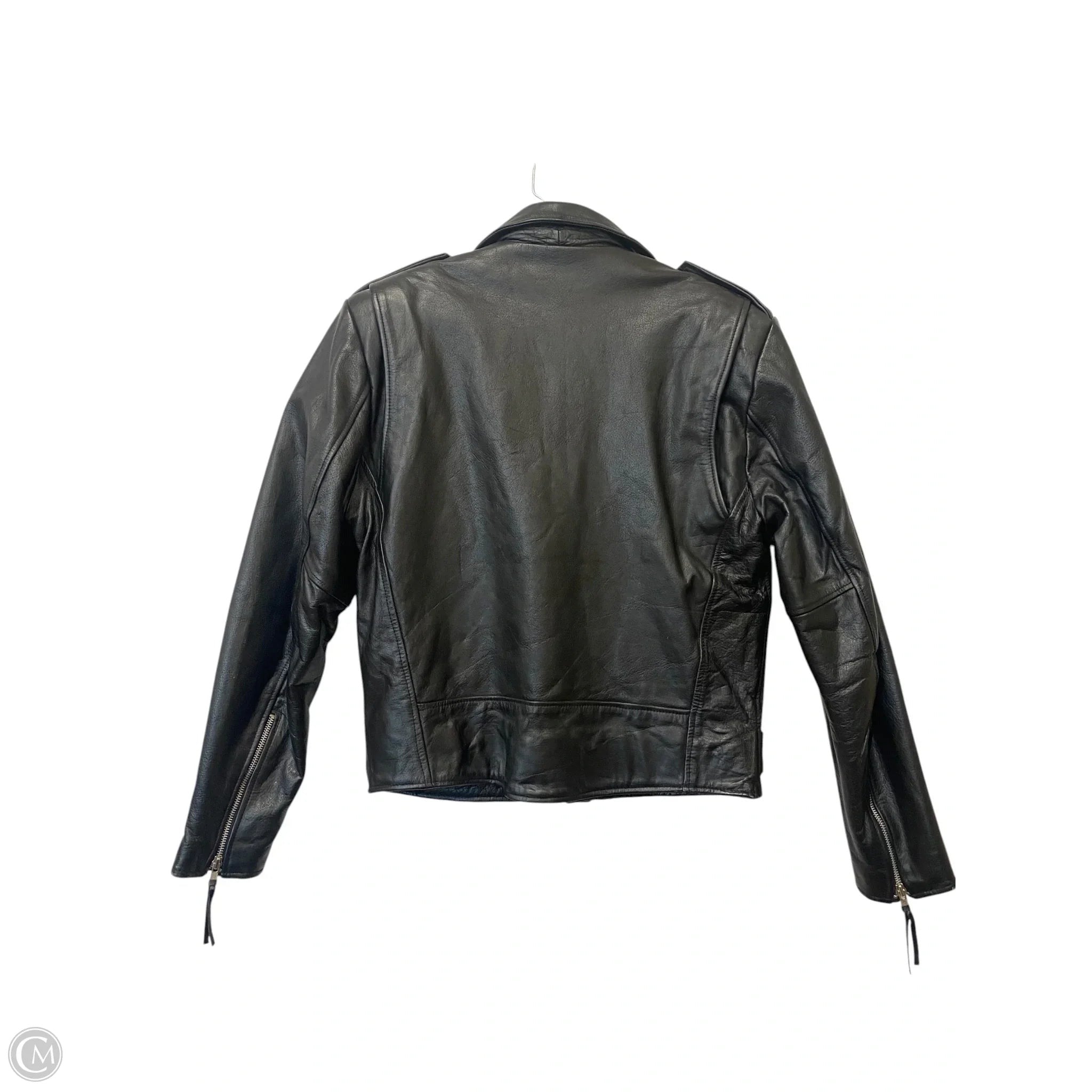 Jacket Leather By Wilsons Leather In Black, Size: M