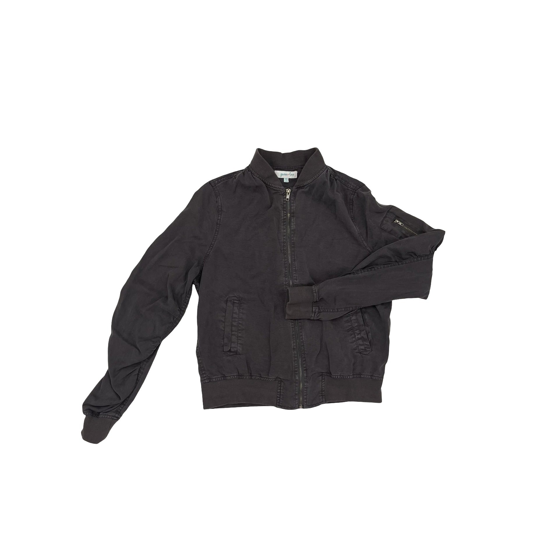 Jacket Other By Grace & Lace In Grey, Size:Xs