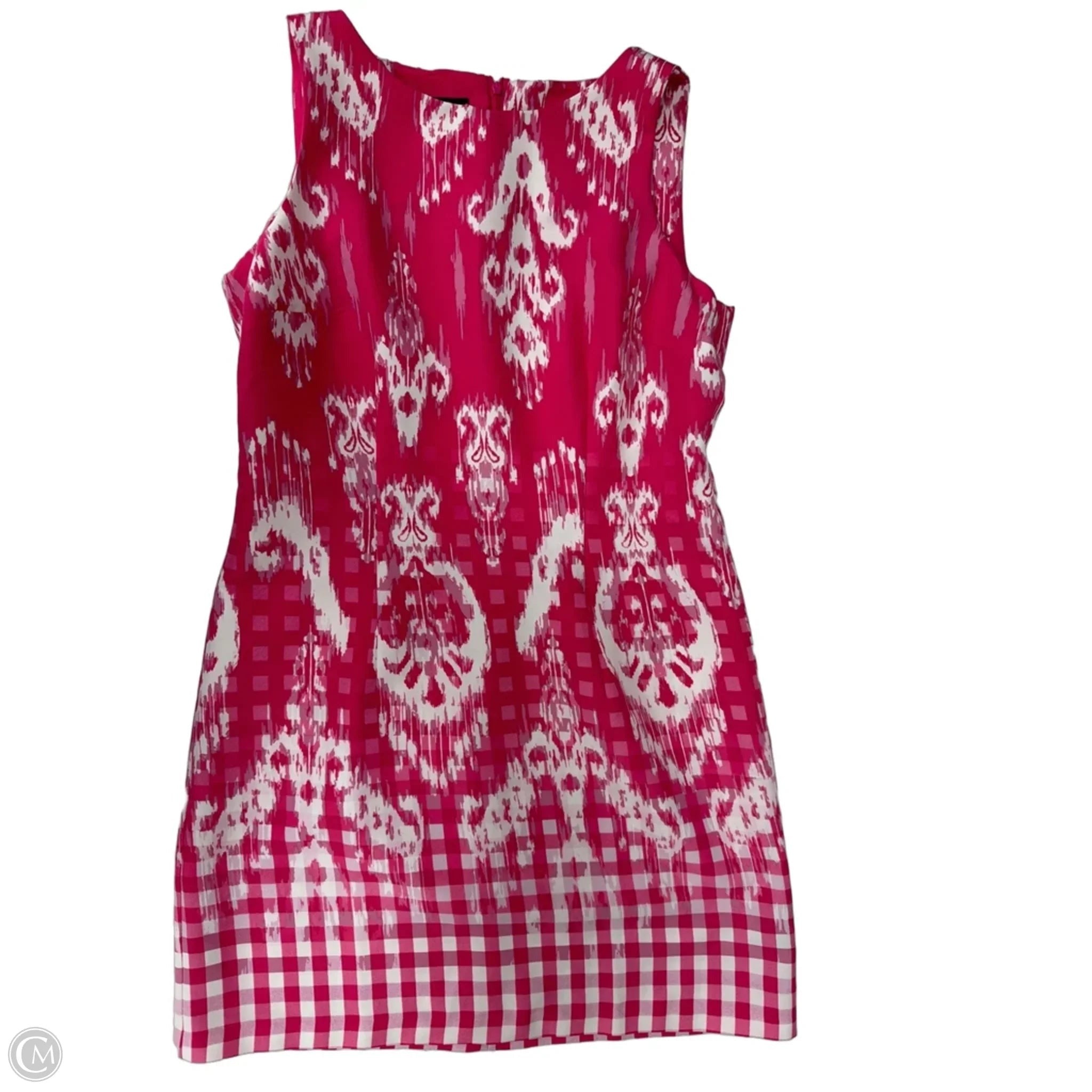 Dress Work By Ab Studio In Pink & White, Size: L