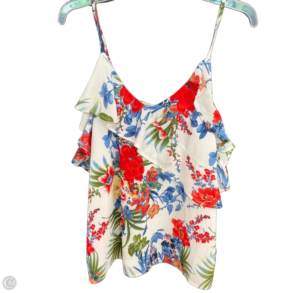 Top Short Sleeve By L Love In Floral Print, Size: L