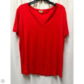 Top Short Sleeve By Piko In Red, Size: M