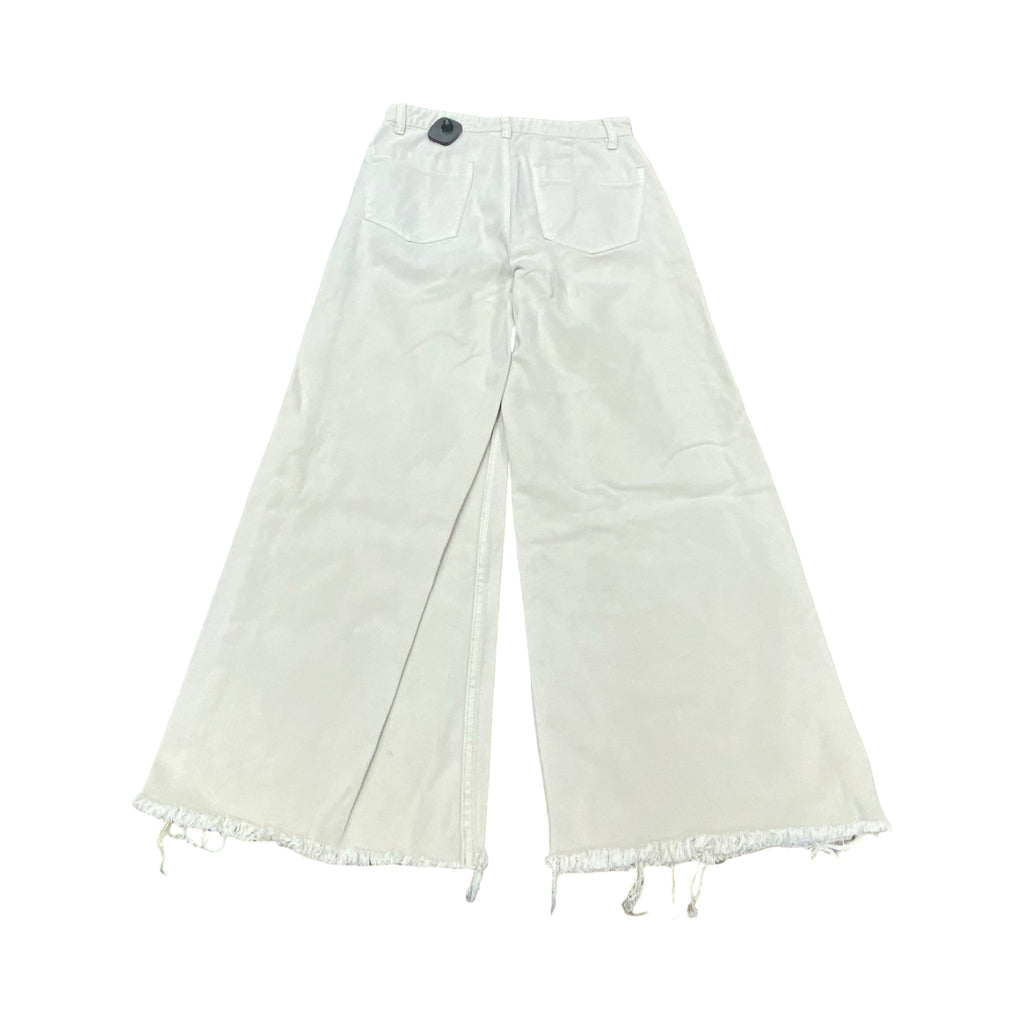 Jeans Wide Leg By Cme In Cream Denim, Size:2