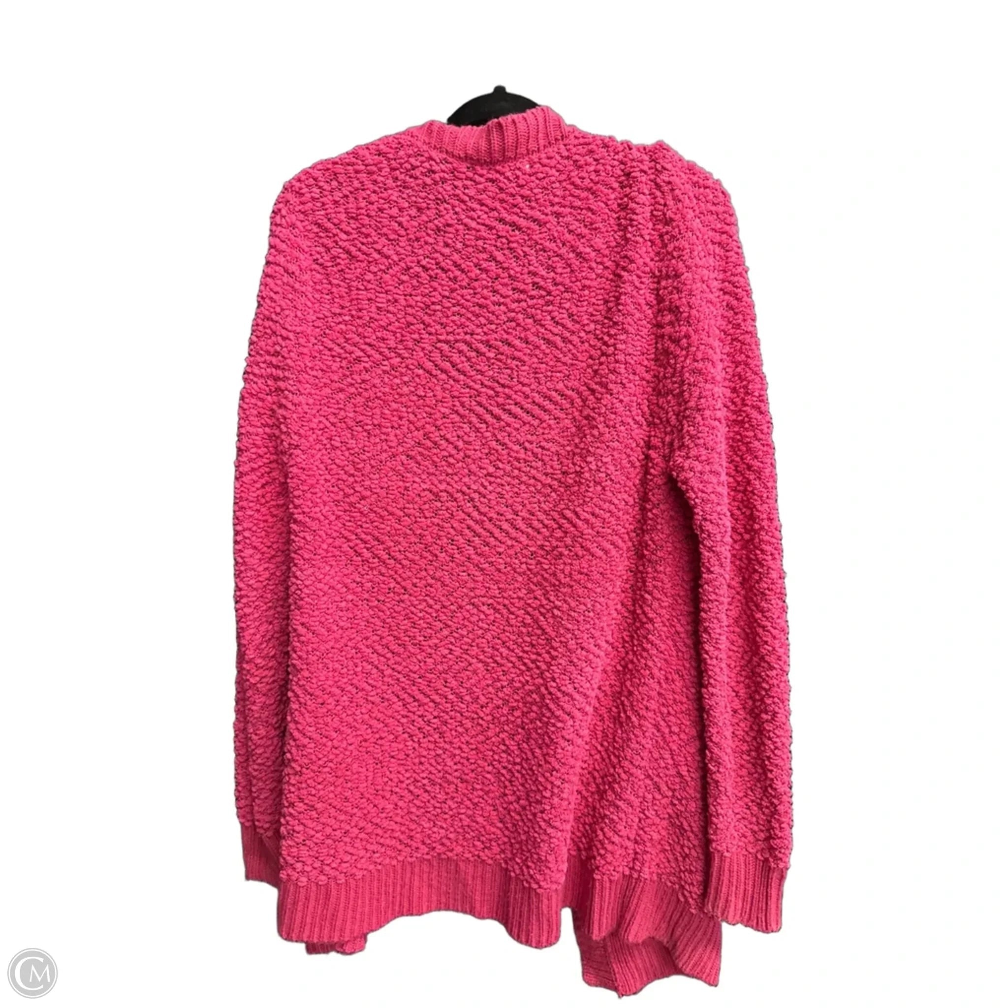 Cardigan By Zenana In Pink, Size: L