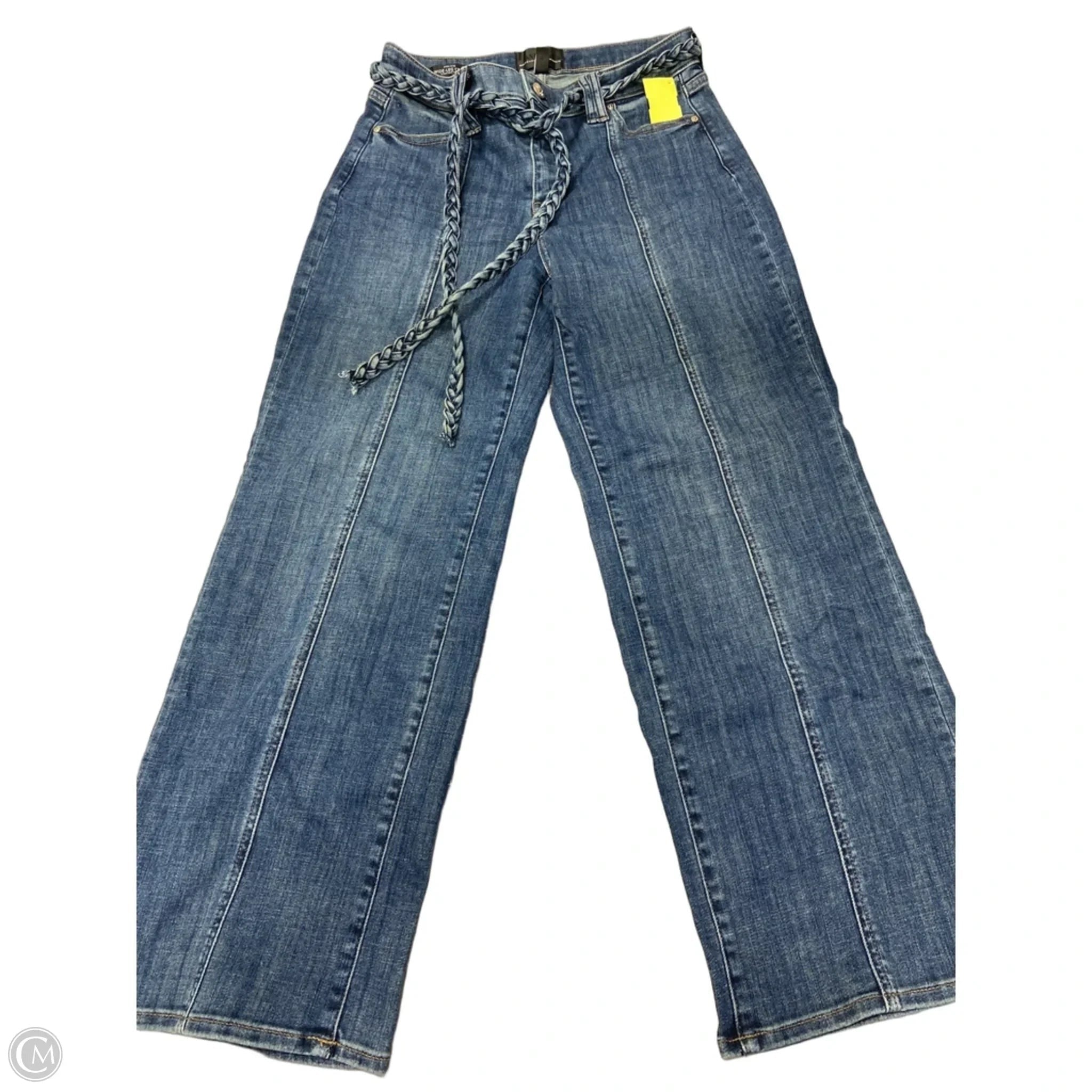 Jeans Wide Leg By White House Black Market In Blue Denim, Size: 4