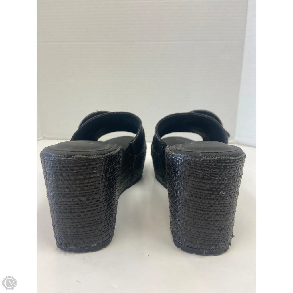 Shoes Heels Wedge By A New Day In Black, Size: 6