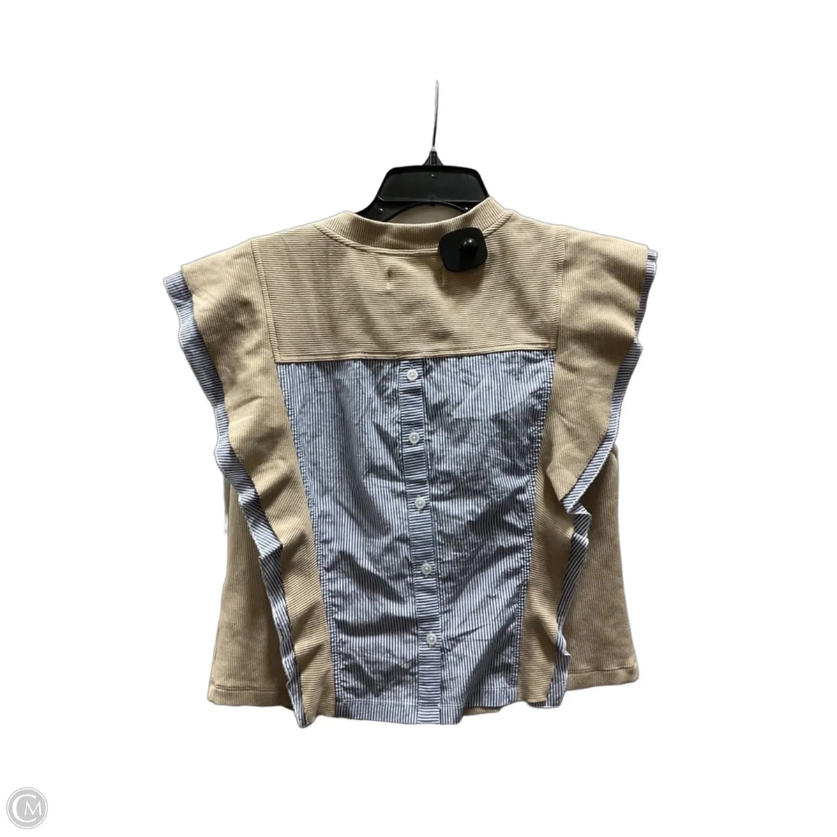 Top Sleeveless By Anthropologie In Beige, Size: M