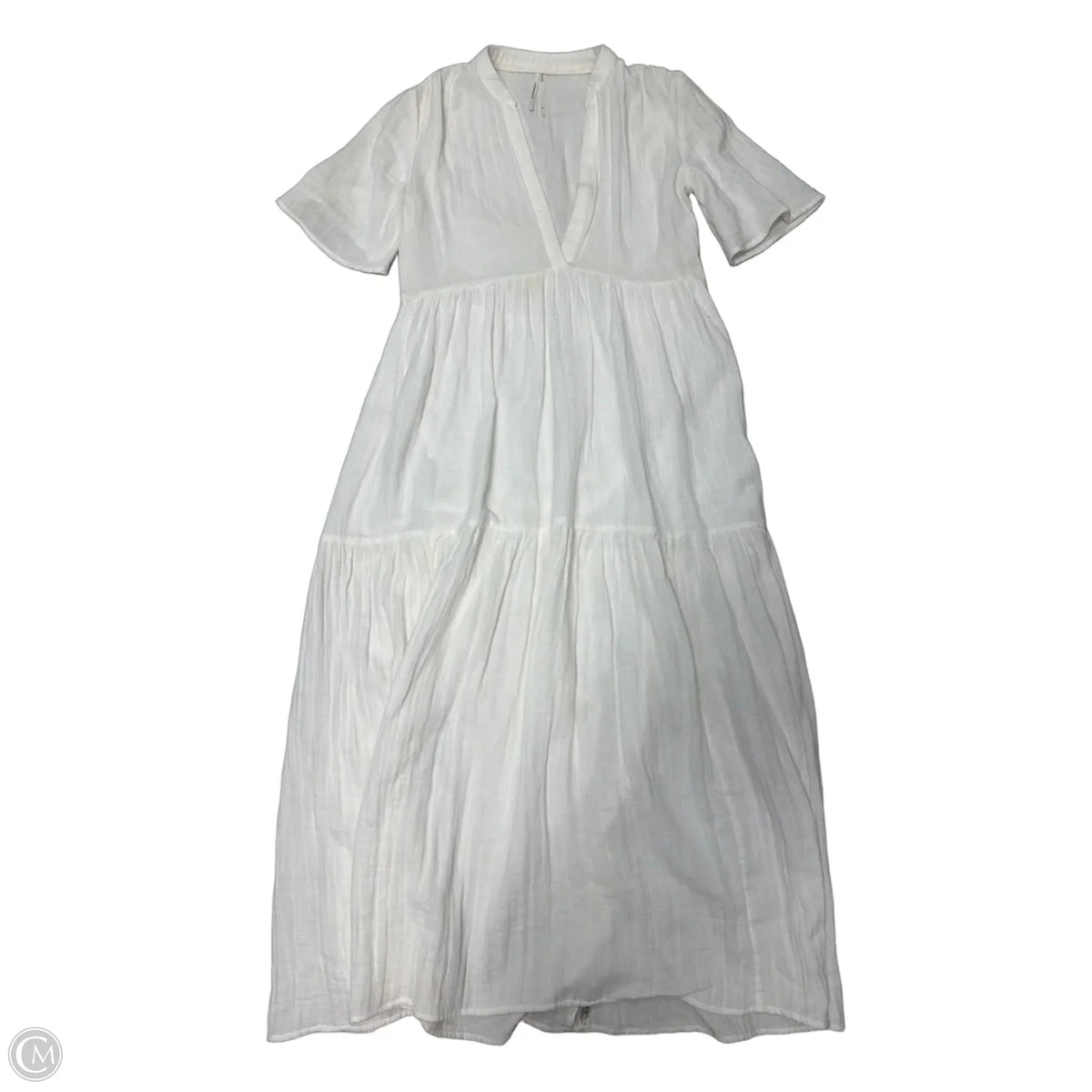 Dress Casual Maxi By Anthropologie In White, Size: Xxs