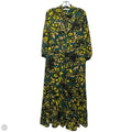 Dress Casual Maxi By Zara In Green & Yellow, Size: S