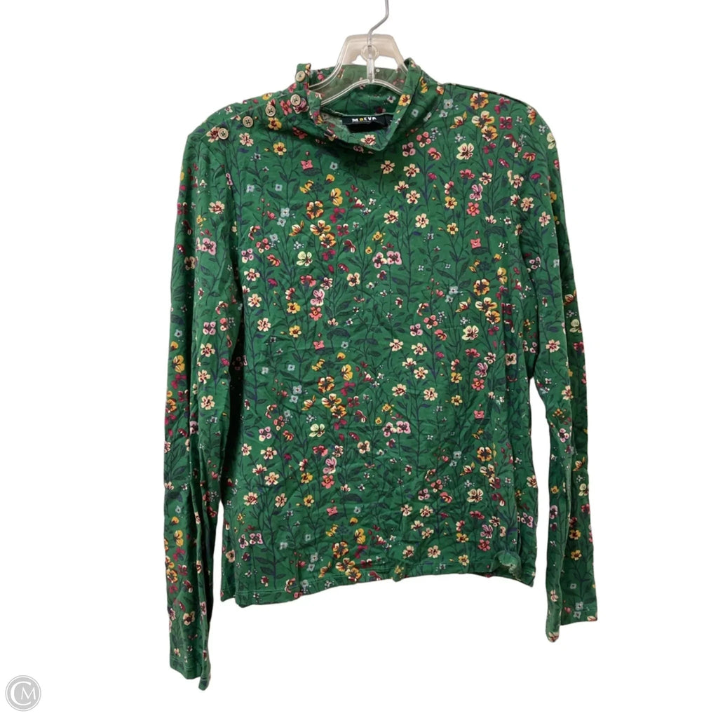Top Long Sleeve By Maeve In Floral Print, Size: M