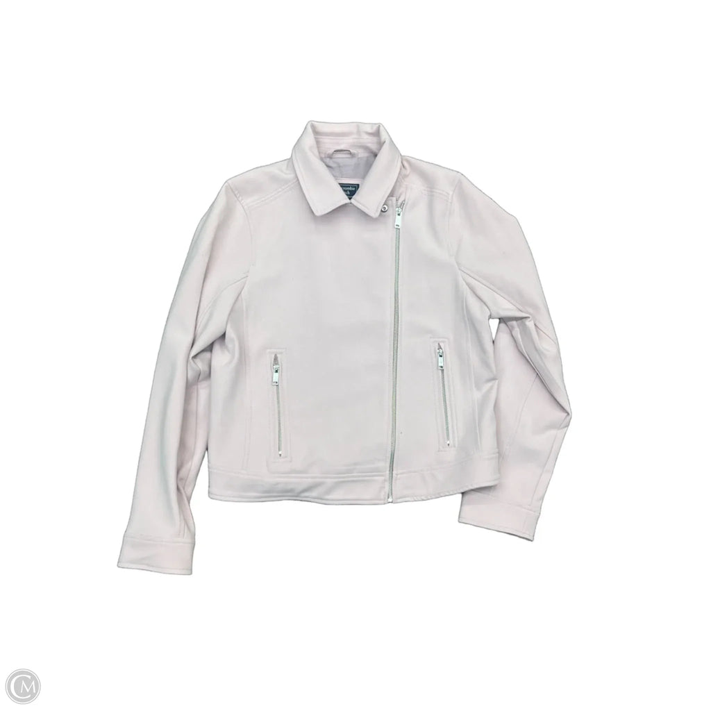 Athletic Jacket By Abercrombie And Fitch In Purple, Size: L