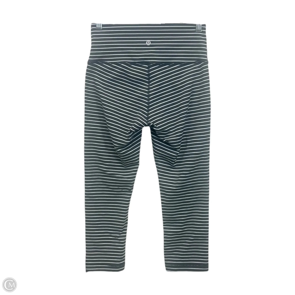 Athletic Leggings By Lululemon In Black & White, Size: 8