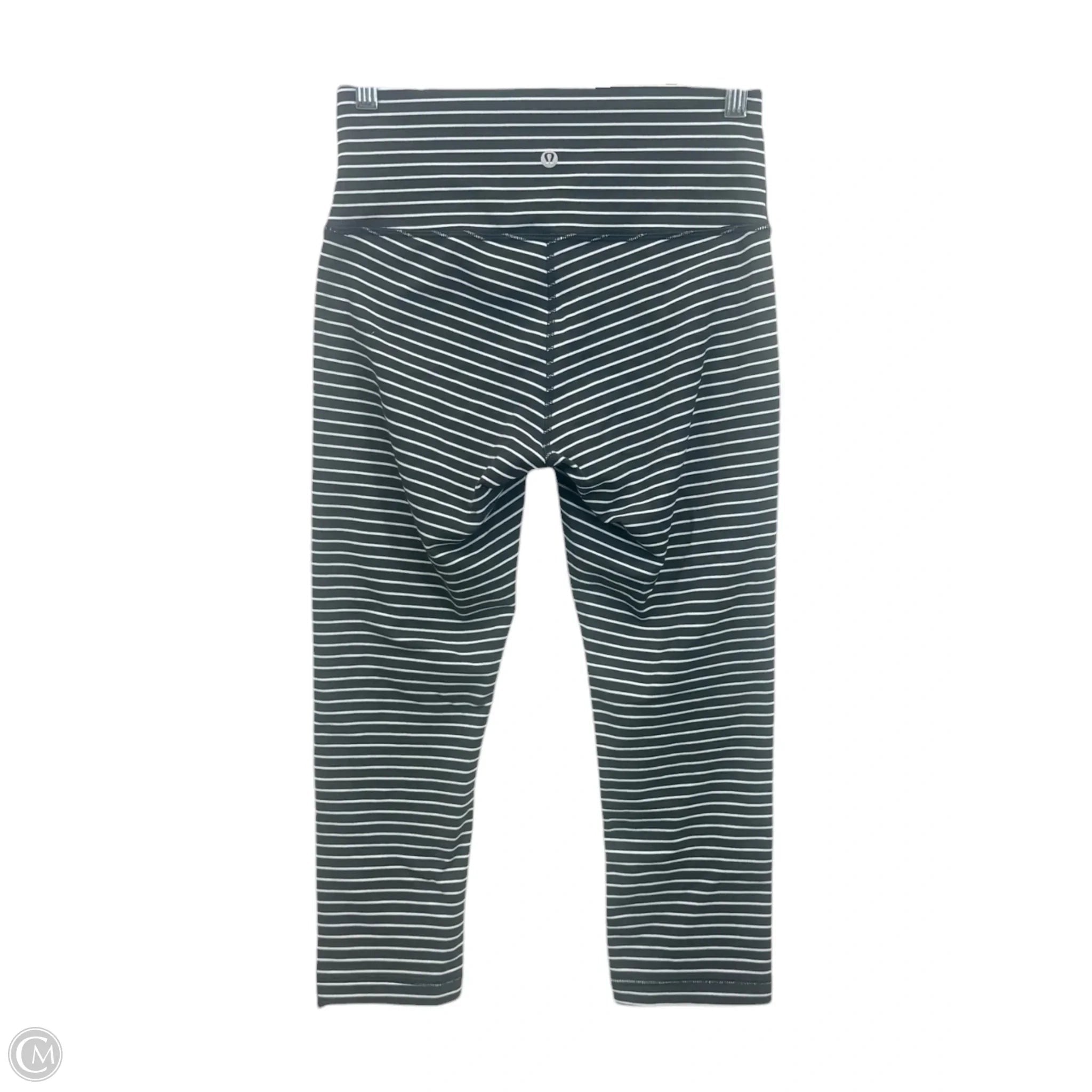 Athletic Leggings By Lululemon In Black & White, Size: 8