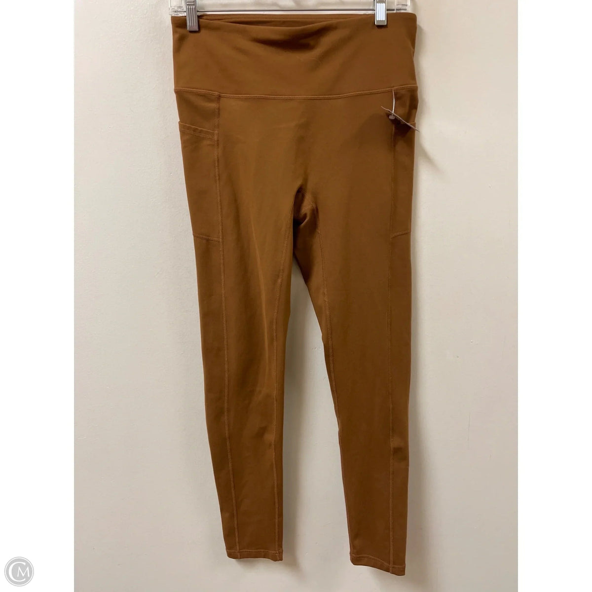 Athletic Leggings By Mono B In Brown, Size: L