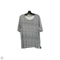 Top Short Sleeve By Chicos In Striped Pattern, Size: 3x