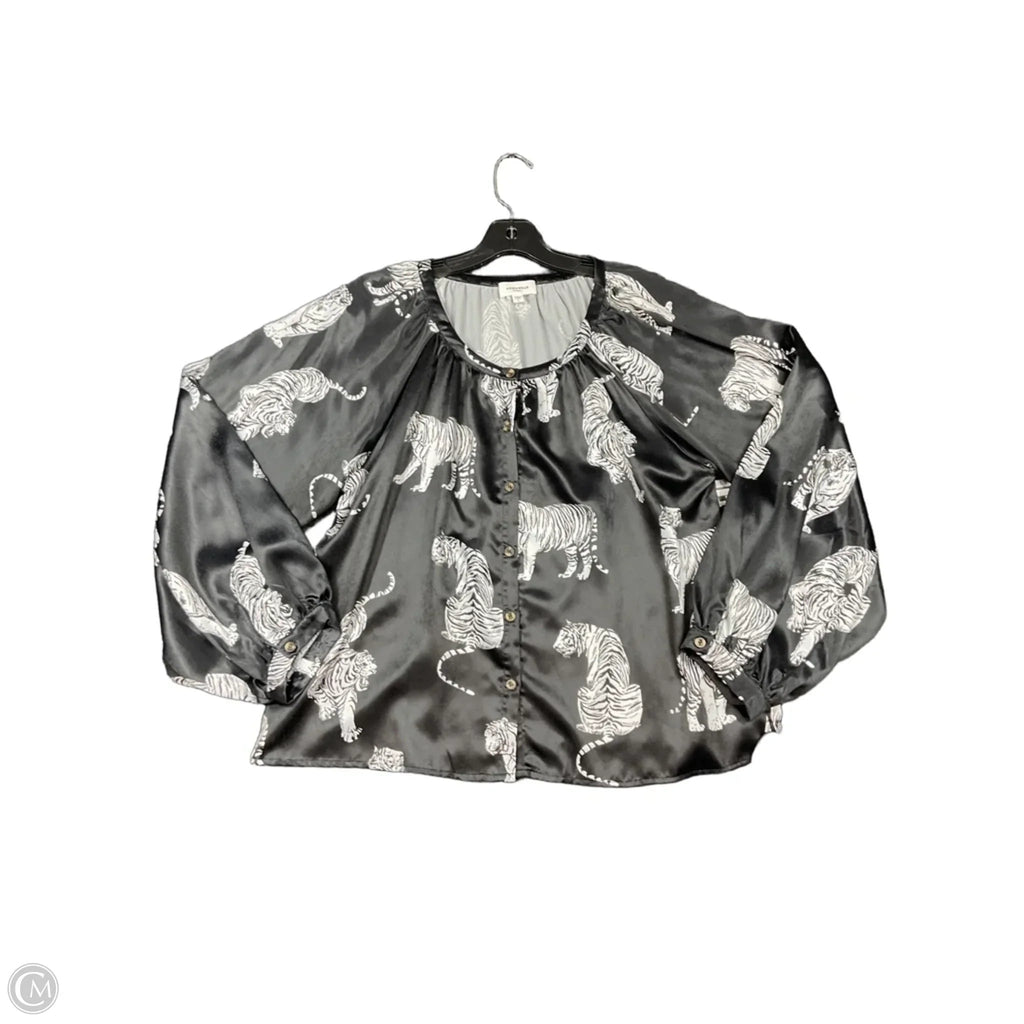 Top Long Sleeve By Anniewear In Black, Size: L