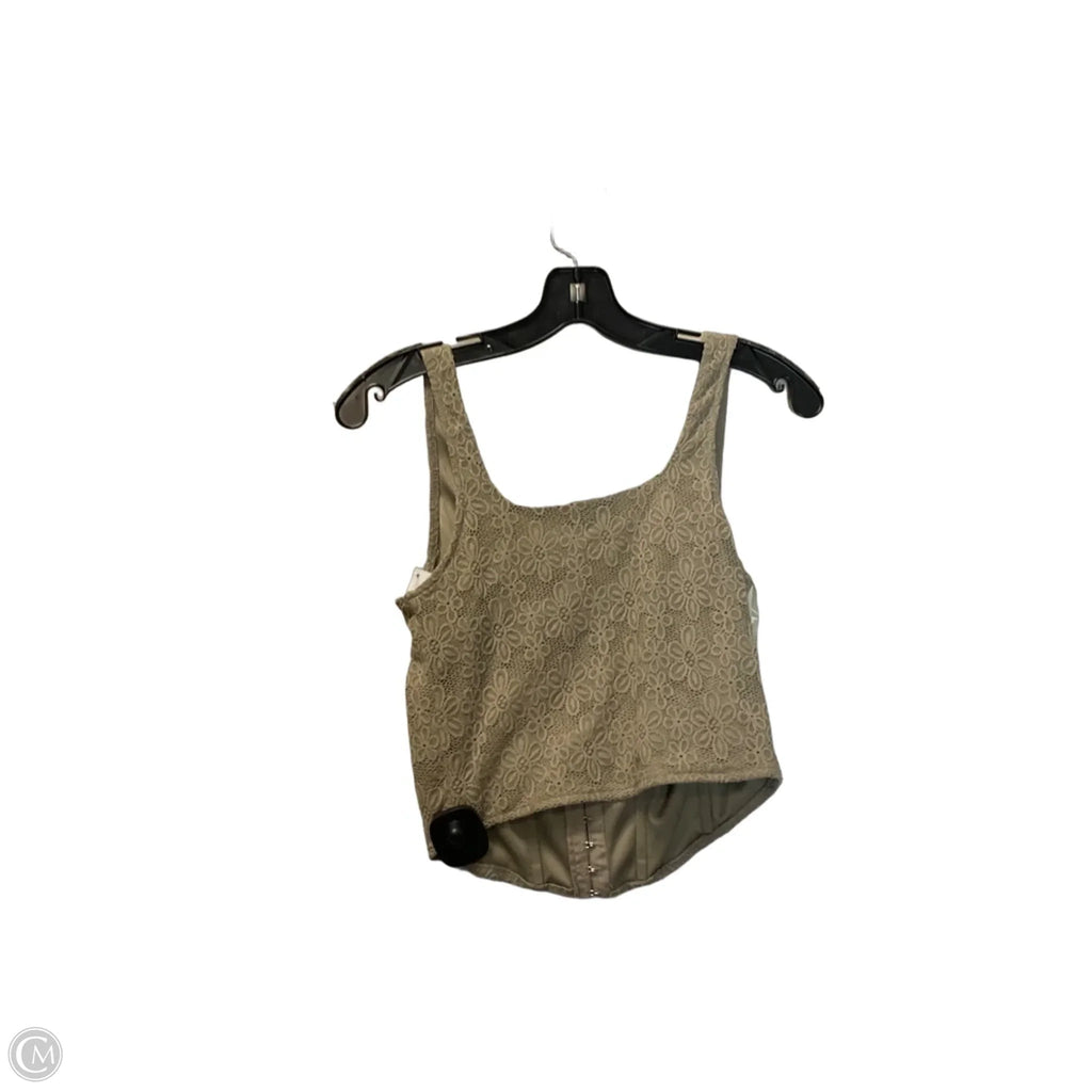 Top Sleeveless By Self Esteem In Green, Size: S