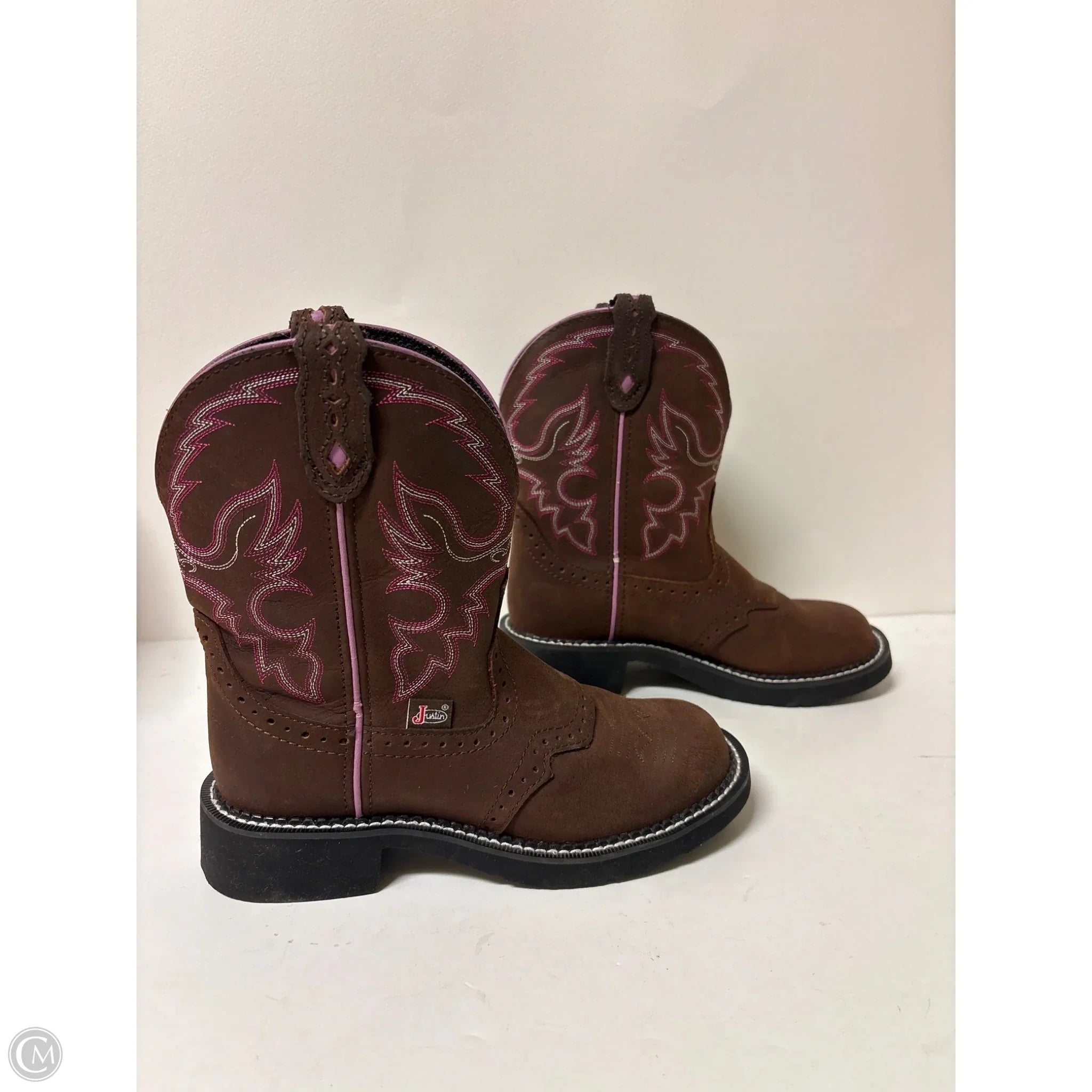 Boots Western By Justin In Brown, Size: 6