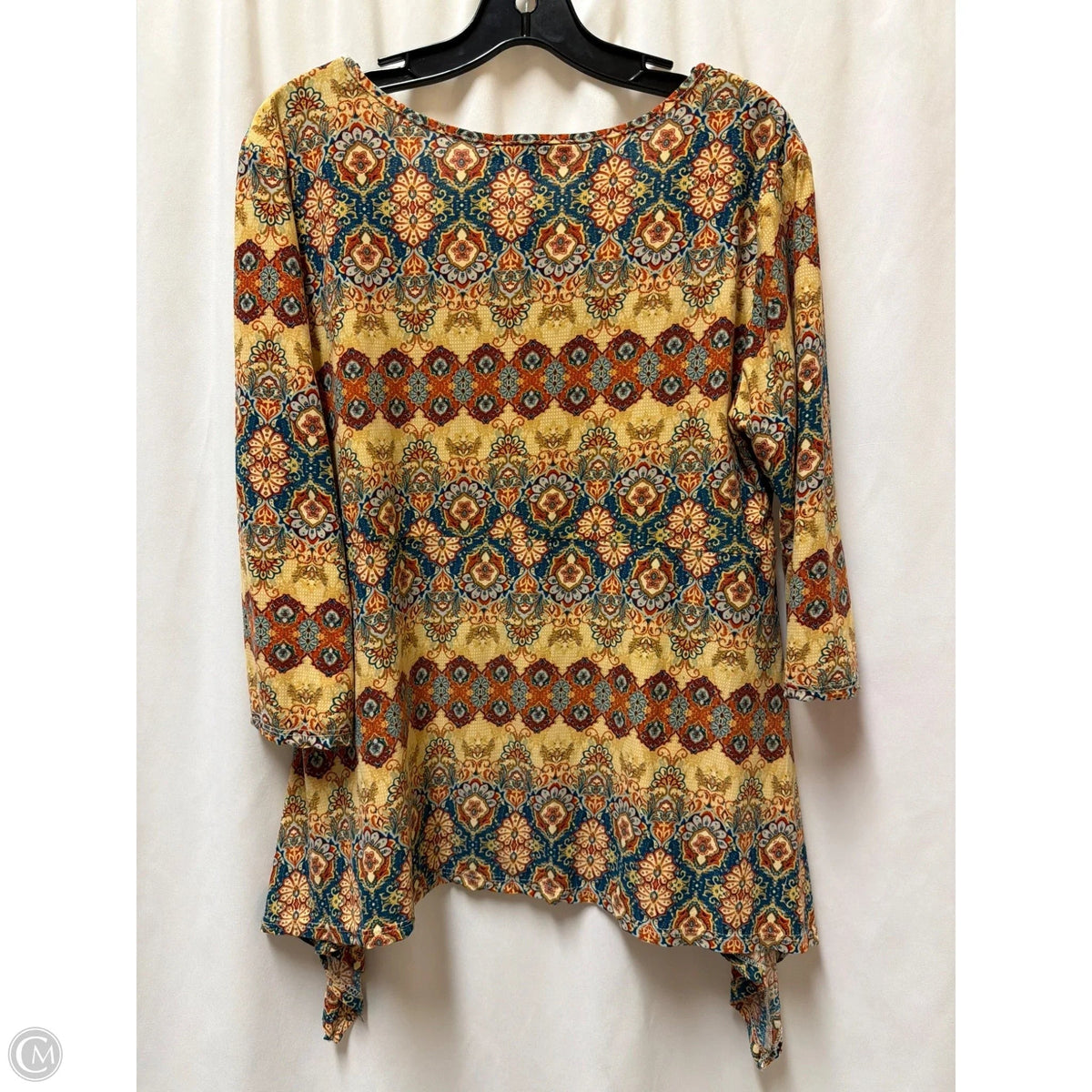 Top 3/4 Sleeve By Clothes Mentor In Tan, Size: Xl