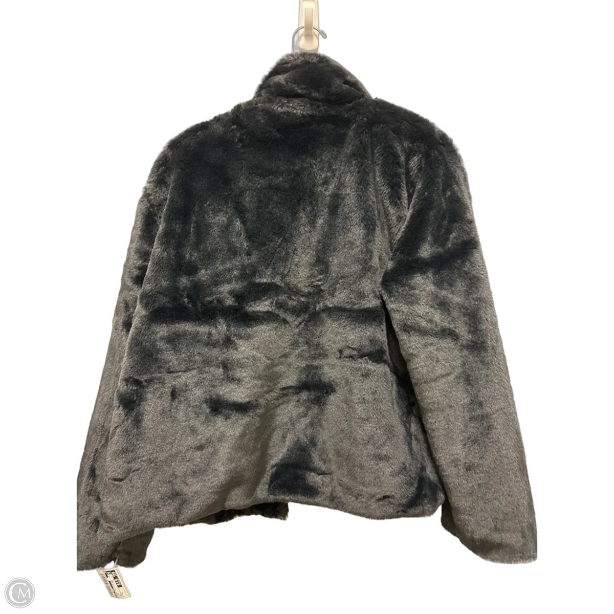 Jacket Faux Fur & Sherpa By Love Tree In Black, Size: M