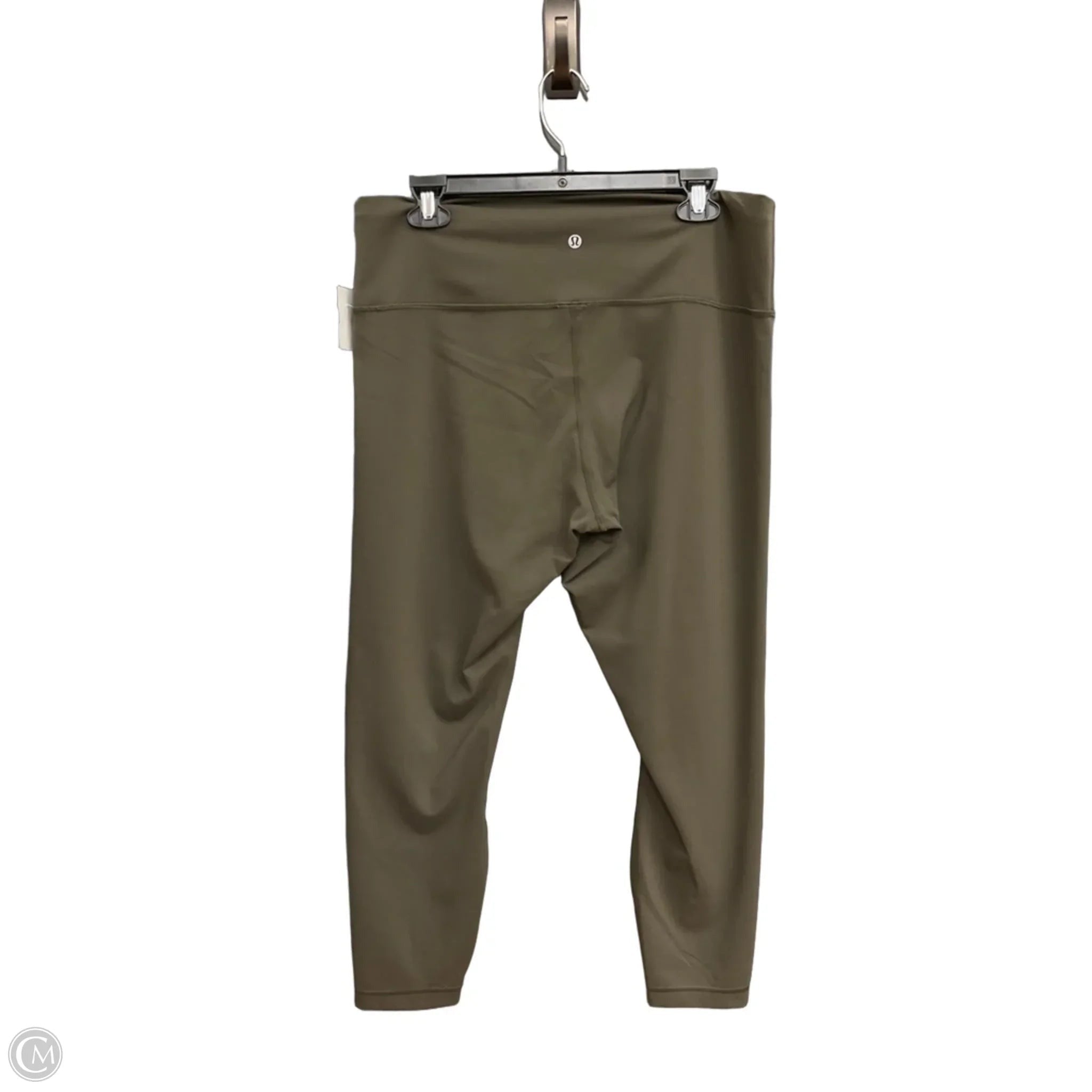 Athletic Leggings By Lululemon In Green, Size: Xxl