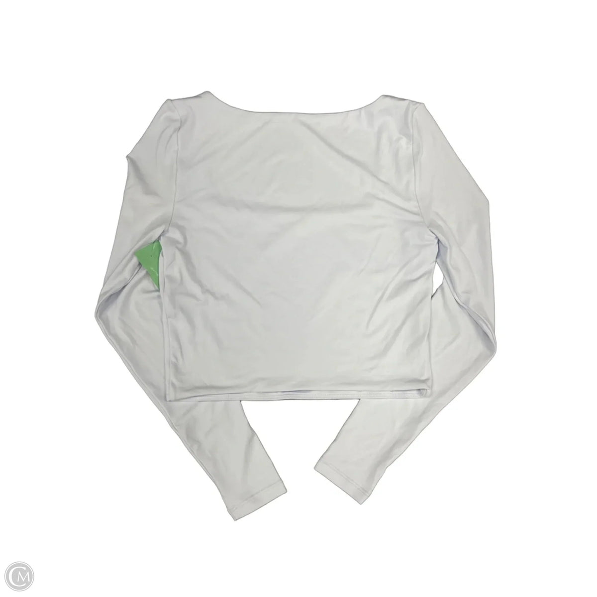 Athletic Top Long Sleeve Crewneck By 90 Degrees By Reflex In White, Size: S