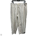 Pants Linen By Zac And Rachel In Tan & White, Size: L