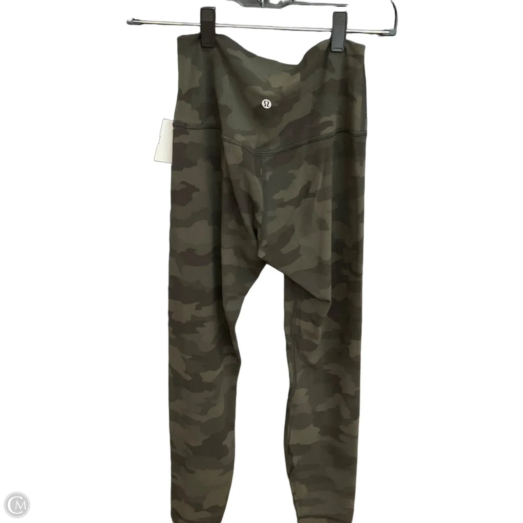 Athletic Leggings By Lululemon In Camouflage Print, Size: 6